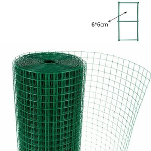 Clôture en treillis métallique facile à assembler Grillage hollandais enduit <span class=keywords><strong>de</strong></span> PVC <span class=keywords><strong>de</strong></span> 6cm utilisé pour les filets <span class=keywords><strong>de</strong></span> volaille dans le jardin - Product Image 1