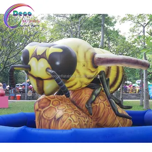 Realista volar Hornet forma inflable avispa amarillo abeja mascota