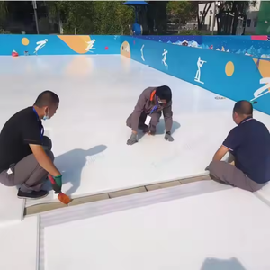 Dalles de glace synthétique ZSPE recyclables, sans pollution, sans bruit, pour la location d'événements et les patinoires éphémères, dalles de glace pour hockey - Product Image 3