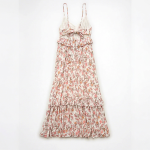 AE V-Neck <b>Ruffle</b> Midi <b>Dress</b> - Product Image 1