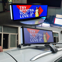 Señal de techo de coche Led programable, publicidad de doble cara, pantalla impermeable P5, pantalla Led superior de Taxi al aire libre para construcción