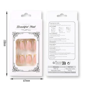 24 piezas punta francesa prensa corta en las <span class=keywords><strong>uñas</strong></span> ataúd <span class=keywords><strong>uñas</strong></span> postizas Simple usable falso esmerilado cubierta completa prensa en las puntas de las <span class=keywords><strong>uñas</strong></span> arte - Product Image 6