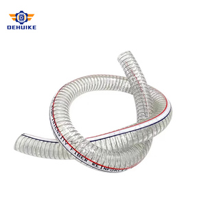 <span class=keywords><strong>Tuyau</strong></span> en PVC durable Dehuike résistant à l'abrasion, avec armature en fil d'acier, texture légère, bonne transparence - Product Image 5
