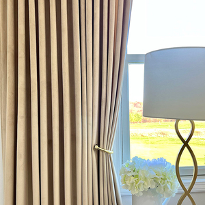 Read Made <strong>Curtain</strong> <strong>Blackout</strong> Window <strong>Curtain</strong> Soft Velvet <strong>Curtains</strong> For The Living Room Home - Product Image 5