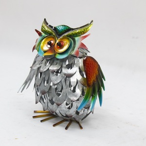 Zhongpin Groothandel Nieuw Nordic Nieuw Ontwerp Tuinkunst Metalen Uil Ornament Tuindecoratie Outdoor - Product Image 2