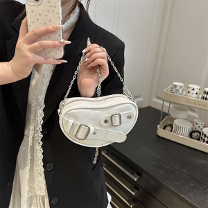 Women's Luxury Designer Pu Leather Shoulder <strong>Purses</strong> and Handbags <strong>Chain</strong> <strong>Bag</strong> with Zip Closure Fashionable Hand <strong>Bags</strong> for Ladies - Product Image 2