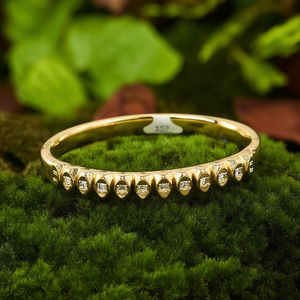 Diamond <b>Bracelet</b> 316L Stainless Steel PVD Gold Plated Sustainable Resistant Jewelry for Women - Product Image 3
