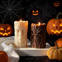 Moule en silicone antiadhésif de qualité supérieure pour la décoration de gâteaux d'Halloween, en forme de visage de démon, pour un démoulage facile