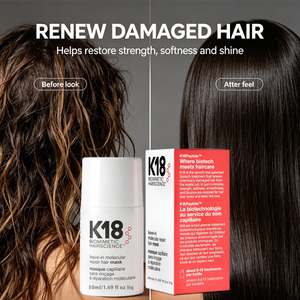 Mascarilla Capilar <span class=keywords><strong>K18</strong></span> Sin Enjuague, Reparación Molecular, Restaura el Cabello Dañado en 4 Minutos, Fortalece y Suaviza - Product Image 4