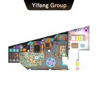 YiFang YF-184 Grand château gonflable intérieur pour enfants, grande fosse à balles, carrousel, trampoline, jeux interactifs, parc d'attractions commercial pour enfants