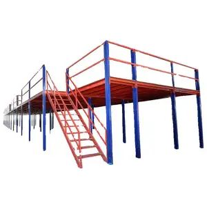 La mezzanine industrielle en acier d'entrepôt de stockage résistant rayonne le plancher de mezzanine
