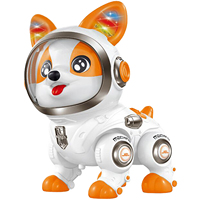 Jouet interactif intelligent de chien de robot de marche de lumière de LED avec l'enregistreur vocal animal de compagnie électronique éducatif pour le jeu de musique des enfants