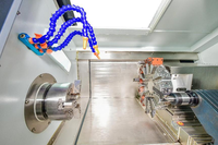 Precisión CK52ST CNC Torno GSK Control Diseño de cama inclinada para componentes de motor aeroespacial 380V Core Dynamic Siemens Nuevo