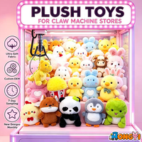 Peluche de 8 pouces pour machine à griffes d'arcade, motif personnalisable, pour commande en gros