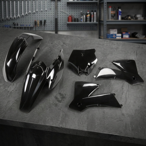 Kit Carene XFUN Italy in Fibra di Carbonio Nera per Moto da Cross SX 125 2004-2004 - Product Image 2