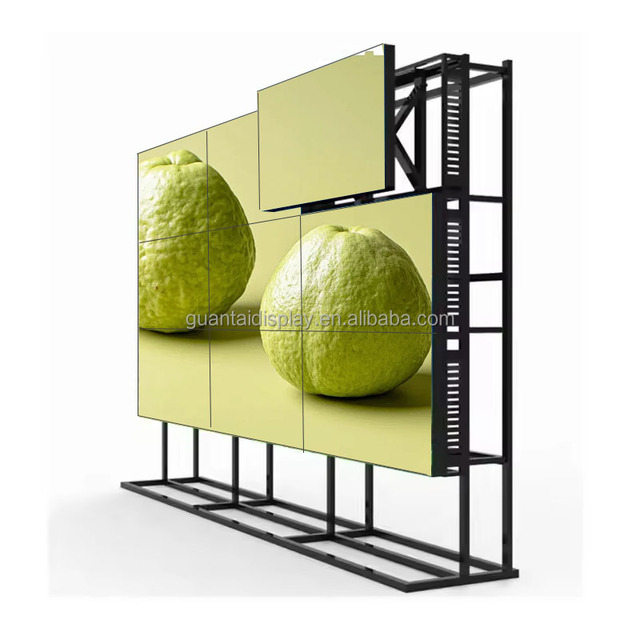 4k 65/55Inch Indoor Advertising Video Wall 3x3 4x4 Lcd Display Panel Cctv System Screens Lcd Video Wall Screen For Trade Show