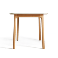 Table à manger ronde moderne et durable en bois massif de qualité supérieure pour 4 personnes avec pieds en bois