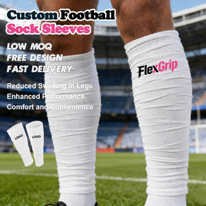 फ्लेक्स-ग्रिप कस्टम स्क्रैनच फुटबॉल आस्तीन के साथ संपीड़न पैर आस्तीन के साथ प्रशिक्षण और खेलों के लिए - Product Image 1