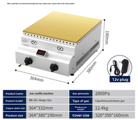 Nouvelle machine à soufflés professionnelle numérique pour Mochi, Takoyaki, pâtisseries et crêpes, avec plaque chauffante électrique/gaz et minuteur, pour hôtels et boulangeries