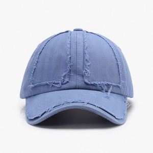 Utility Style Distressed Cotton <b>Rugged</b> Wholesale Manufacturer Custom Logo Retro Cap Adjustable Workwear Inspired Ripped Caps - Product Image 3