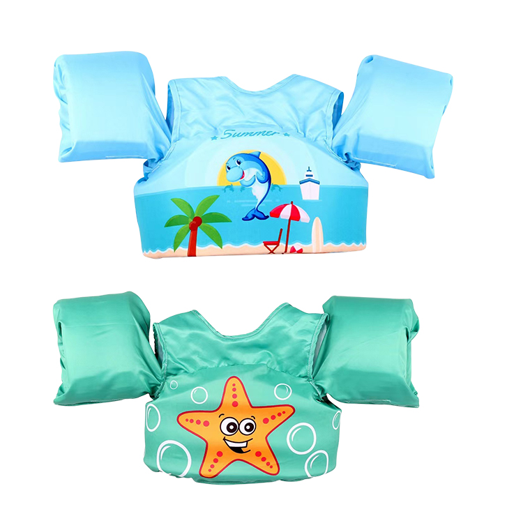 Спасательные жилеты Famicheer для детей, жилет для плавания с мультяшным принтом, с крыльями, для бассейна, 32 см
