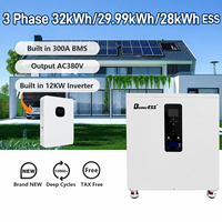 Paragon DIY Probado - 51.2V 29.99kWh 587Ah Inversor Integrado de 12kW Trifásico 220V/380V Todo en Uno + Balanceador Activo + Módulo WiFi + DDP