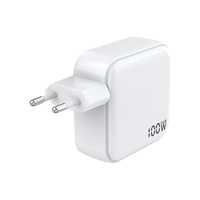 Pengisi daya USB C PD 100W, pengisi daya ponsel Mini GaN Tech 3.0 kompatibel dengan adaptor dinding usb-c pintar untuk Laptop ponsel MacBook OVP