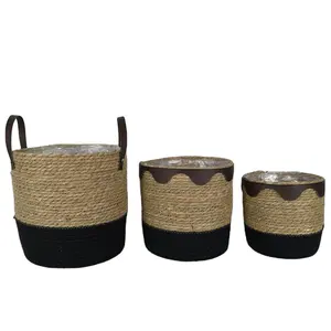 Cesta para plantador de vasos, cesta de vasos de flores para uso interno e externo