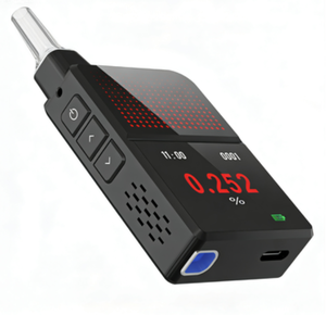 Sensor Sel Bahan Bakar H3 Pro Baterai Lithium Tanpa Perlu Pemanasan Awal Meter <span class=keywords><strong>Online</strong></span> Kit Breathalyzer Penguji <span class=keywords><strong>Alkohol</strong></span> - Product Image 1