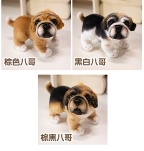 Vente en gros d'usine de fabrication d'étiquettes personnalisées, animaux en peluche prêts à être expédiés, bouledogues français et pugs en peluche, animaux en peluche doux, poupées en peluche de myna à crête - Product Image 5