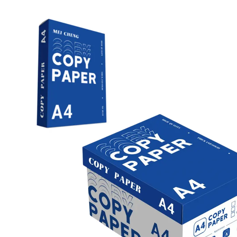 Resma papel A4 80g impresión tamaño A4 papel de copia 500 hojas pulpa de madera pura precio más bajo papel de impresión en stock