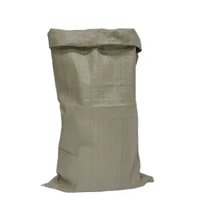 Изготовленный на заказ объемный мешок зеленый поток PP 50 кг тканая пустая Упаковка 25 фунтов полипропиленовый строительный мешок для песка