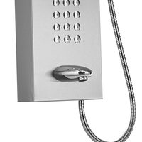 Panneau de douche cascade douchette, colonne avec douchette à main, Jets de Massage, becu panneau de douche en or