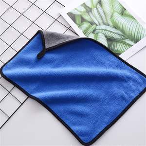 Toalla de Microfibra de Secado Rápido Personalizada al por Mayor para Lavado de Coches, Suave, de Doble Cara, Tejida, Cuadrada, Multicolor, de Felpa para Uso Doméstico - Product Image 2