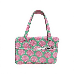 Sac pour ordinateur portable en coton matelassé fait main, housse florale rembourrée douce, étui durable pour ordinateur, idéal pour le bureau, les voyages, ou comme cadeau - Product Image 6