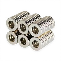 Aimant Néodyme N52 à Trou Fraisé Rond, Force Magnétique Élevée, Antidérapant, pour Accessoires de Rideaux de Voiture, Direct Usine