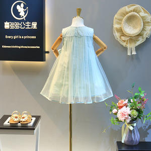 Nouvelle robe tunique moderne pour filles, style princesse, broderie ajourée, modèle formel Kaftan, designs Dubaï pour filles en été - Product Image 3