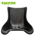 Siège baquet de course noir SWICOO pour kart, buggy, VTT, quad, drift trike et fun cart