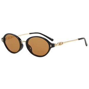 Lunettes de soleil rétro œil de chat pour femmes, monture intégrale, protection UV400, style ovale - Product Image 2