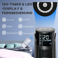 Ventilateurs sur pied 42 pouces sans pales en plastique, refroidisseur d'air électrique oscillant, télécommande, application contrôlée, faible bruit, utilisation à domicile et à l'hôtel