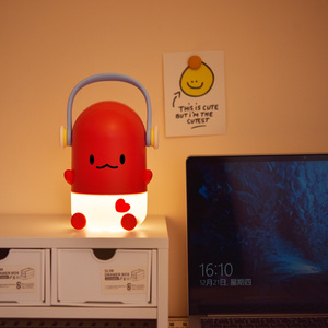 ICARER FAMILIA Animal Pato de dibujos animados Led Luz suave Noche Bebé Niños Dormitorio Decoración Luz Decoración del hogar Luz de noche - Product Image 3
