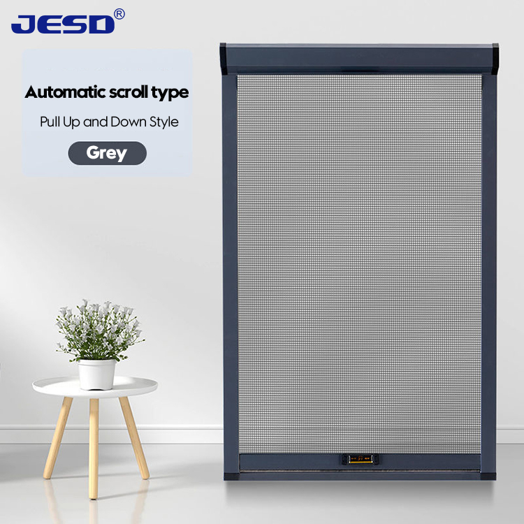 Custom Rolling Mosquito Insect Fly Screen Window Aluminum Frames Invisible Fiberglass Mesh Sliding Retractable Screen Window · image 3