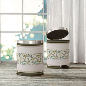 <span class=keywords><strong>Cubo</strong></span> de <span class=keywords><strong>basura</strong></span> de cuero grande de 10L estilo americano de mediados de siglo, <span class=keywords><strong>cubo</strong></span> sanitario de lujo con parte superior abierta para dormitorio y sala de estar - Product Image 3