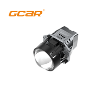 Lente de Proyector Bi-LED de 2.5 Pulgadas, 75W de Alta Potencia, TIR Prism GCAR R5 Ultra, 6000K, Chips LED Dobles, para Reequipamiento de Faros Delanteros de Automóviles