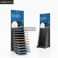 Support de présentation de bureau Yeks en métal écologique, personnalisable, moderne, simple et léger pour carreaux de céramique et de pierre