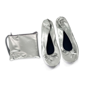 Sepatu Ballet Flats - Sepatu Lipat Portabel untuk Perjalanan Wanita dengan Kantong - Product Image 3