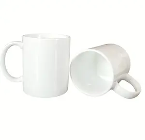 Factory Wholesale 11 oz Coffee Ceramic Cup mug factory sale 11oz full white blank sublimation mug with handle