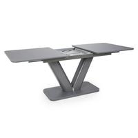 Table rectangulaire grise, Table réglable, Table à manger, Style moderne, livraison gratuite