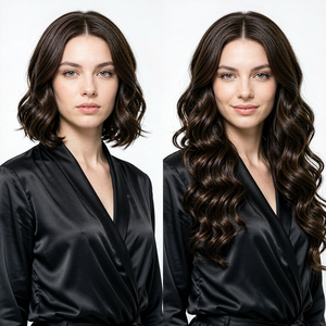 <span class=keywords><strong>D</strong></span>.<span class=keywords><strong>S</strong></span> Hair <span class=keywords><strong>A</strong></span>+ Direct Extensions à clips 100% cheveux humains, remplacement capillaire naturel pour femmes - Product Image 2