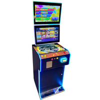 Machine de jeu d'arcade à double écran tactile de 22 pouces, 10-en-1, personnalisée, avec jeu de compétences à monnayeur, en noir, pour cabinet de divertissement de jeu d'arcade
